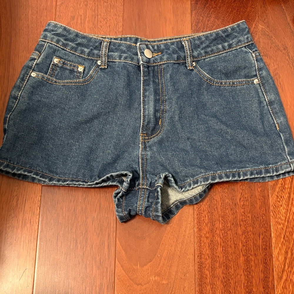 SHEIN Dark Blue Denim Jeans Shorts